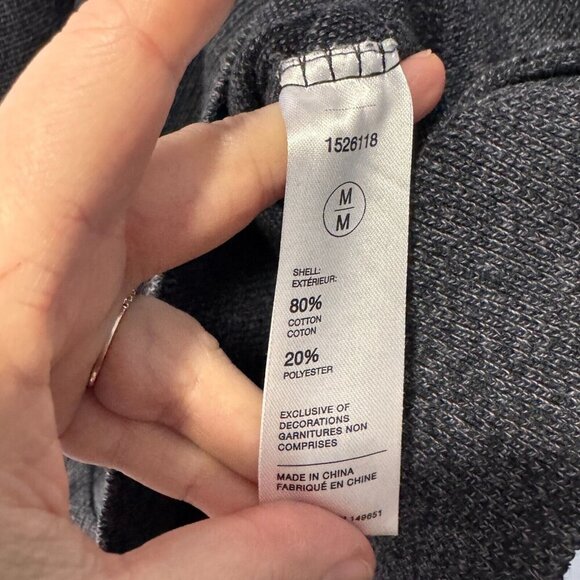 Robert Graham half zip dark grey mens size medium pull over sweater - Picture 4 of 6